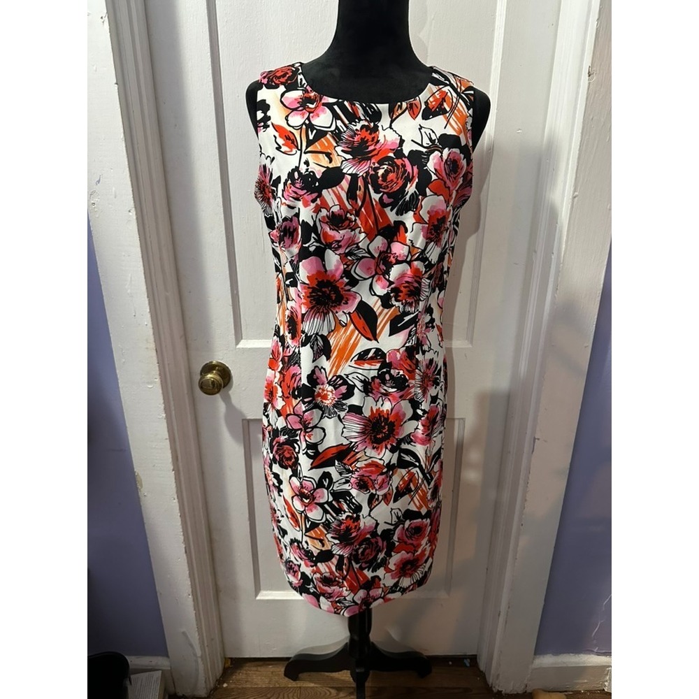 Ronni Nicole White Floral Tank Dress in 8